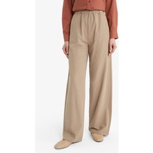 DeFacto Keten Karışımlı Wide Leg Geniş Paça Flamlı Pantolon E7480AX25SM