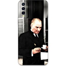 Vivo Y20S Uyumlu Atatürk Desenli Telefon Kılıfı + Ekran Koruyucu - 5850
