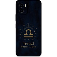 Vivo Y15S Uyumlu Terazi Burcu Desenli Telefon Kılıfı + Ekran Koruyucu - 5774
