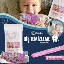 Sup Pro Herbal Çocuk Diş Temizleme Mendili – Çilek Aromalı Bitkisel Mendil