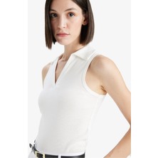 DeFacto Slim Fit Polo Yaka Ribana Atlet F4433AX25SM
