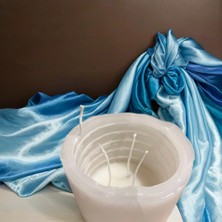 Tp Candle Daire Şeklinde Dönerek Yanan Dekoratif Soya Wax Mum