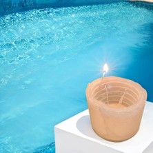 Tp Candle Daire Şeklinde Dönerek Yanan Dekoratif Soya Wax Mum