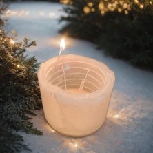 Tp Candle Daire Şeklinde Dönerek Yanan Dekoratif Soya Wax Mum