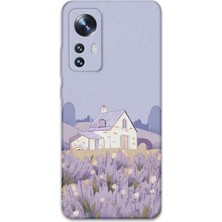 Xiaomi Mi 12 Pro Uyumlu Çiçek Desenli Telefon Kılıfı + Ekran Koruyucu - 5800