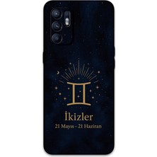 Oppo Reno 6 Uyumlu Ikizler Burcu Desenli Telefon Kılıfı + Ekran Koruyucu - 5770