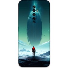 Oppo Reno 2z Uyumlu Uzay Desenli Telefon Kılıfı + Ekran Koruyucu - 5864
