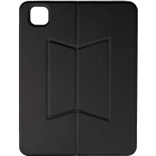 iPad 11.nesil 2025 Joec Border Keyboard Bluetooh Bağlantılı Standlı Klavyeli Tablet Kılıfı - Siyah