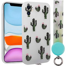 iPhone 11 Uyumlu Desenli El Askılı Ipli Joec Arte Silikon Kapak-No8