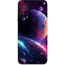 Xiaomi Mi 10T Pro Uyumlu Uzay Desenli Telefon Kılıfı + Ekran Koruyucu - 5862