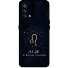 Oppo A74 Uyumlu Aslan Burcu Desenli Telefon Kılıfı + Ekran Koruyucu - 5772