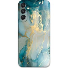 Galaxy A05S Uyumlu Mermer Desenli Telefon Kılıfı + Ekran Koruyucu - 5814