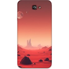 Galaxy J7 Prime Uyumlu Uzay Desenli Telefon Kılıfı + Ekran Koruyucu - 5859