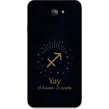 Galaxy J7 Prime Uyumlu Yay Burcu Desenli Telefon Kılıfı + Ekran Koruyucu - 5776