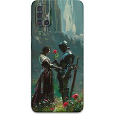 Galaxy M31S Uyumlu Retro Desenli Telefon Kılıfı + Ekran Koruyucu - 5839
