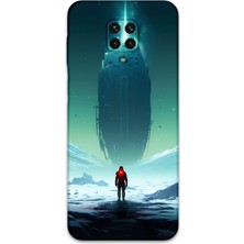Xiaomi Redmi Note 9s Uyumlu Uzay Desenli Telefon Kılıfı + Ekran Koruyucu - 5864
