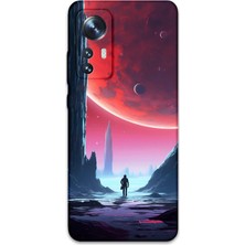 Xiaomi Mi 12 Pro Uyumlu Uzay Desenli Telefon Kılıfı + Ekran Koruyucu - 5860