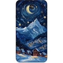 Galaxy J7 Prime Uyumlu Uzay Desenli Telefon Kılıfı + Ekran Koruyucu - 5857