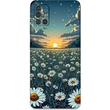 Galaxy M31S Uyumlu Çiçek Desenli Telefon Kılıfı + Ekran Koruyucu - 5792