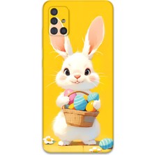 Galaxy M31S Uyumlu Tavşan Desenli Telefon Kılıfı + Ekran Koruyucu - 5806