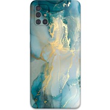 Galaxy M31S Uyumlu Mermer Desenli Telefon Kılıfı + Ekran Koruyucu - 5814