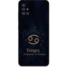 Galaxy M31S Uyumlu Yengeç Burcu Desenli Telefon Kılıfı + Ekran Koruyucu - 5771