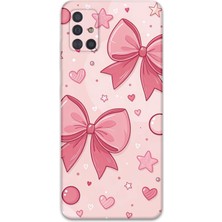 Galaxy M31S Uyumlu Kurdele Desenli Telefon Kılıfı + Ekran Koruyucu - 5803