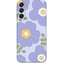 Galaxy A04S Uyumlu Çiçek Desenli Telefon Kılıfı + Ekran Koruyucu - 5799