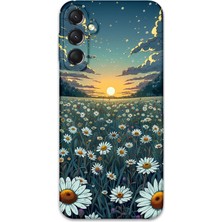 Galaxy A04S Uyumlu Çiçek Desenli Telefon Kılıfı + Ekran Koruyucu - 5792