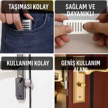 Güvenlik Anti-Hırsızlık Kapı Kilidi – Taşınabilir 8 cm Paslanmaz Çelik