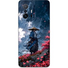 Xiaomi Mi 11T Pro Uyumlu Samuray Desenli Telefon Kılıfı + Ekran Koruyucu - 5825