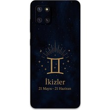 Galaxy A81 Uyumlu Ikizler Burcu Desenli Telefon Kılıfı + Ekran Koruyucu - 5770