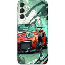 Galaxy A04S Uyumlu Araba Desenli Telefon Kılıfı + Ekran Koruyucu - 5765