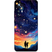 Xiaomi Mi 12 Pro Uyumlu Uzay Desenli Telefon Kılıfı + Ekran Koruyucu - 5863