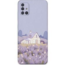 Galaxy M31S Uyumlu Çiçek Desenli Telefon Kılıfı + Ekran Koruyucu - 5800