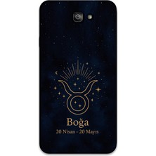 Galaxy J7 Prime Uyumlu Boğa Burcu Desenli Telefon Kılıfı + Ekran Koruyucu - 5769