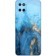 Galaxy A81 Uyumlu Mermer Desenli Telefon Kılıfı + Ekran Koruyucu - 5812