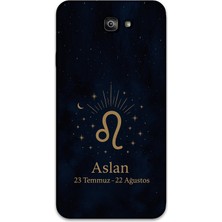 Galaxy J7 Prime Uyumlu Aslan Burcu Desenli Telefon Kılıfı + Ekran Koruyucu - 5772