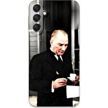 Galaxy A05S Uyumlu Atatürk Desenli Telefon Kılıfı + Ekran Koruyucu - 5850