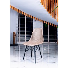 Newbella Safir Sandalye – Metal Ayaklı Modern Mutfak Kafe Restoran Ofis Sandalyesi