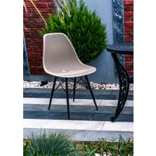 Newbella Safir Sandalye – Metal Ayaklı Modern Mutfak Kafe Restoran Ofis Sandalyesi