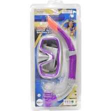 Maske Şnorkel Safari Dalış Seti Tepered Cam