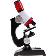 Teknofaji Mikroskop Seti Eğitici Biyolojik Çocuk Mikroskop LED Işık 12 Örnek Hediye 100X-1200X Zoom
