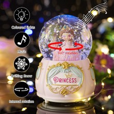 Tatlı Prenses Püskürtmeli Işıklı Müzikli Kar Küresi