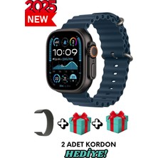 Samsung Galaxy S20 Uyumlu Akıllı Saat Watch Ultra2 49MM Kordon Hediyeli - Son Versiyon