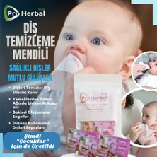 Sup Pro Herbal Çocuk Diş Temizleme Mendili – Çilek Aromalı Bitkisel Mendil