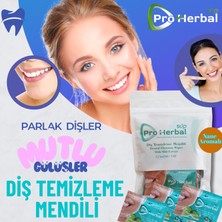 Sup Pro Herbal  Diş Temizleme Mendili – Nane Aromalı Bitkisel Mendil
