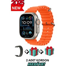 Oppo A74 Uyumlu Akıllı Saat Watch Ultra2 49MM Kordon Hediyeli - Son Versiyon