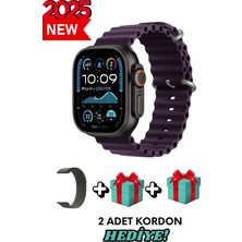 Samsung Galaxy Fold Uyumlu Akıllı Saat Watch Ultra2 49MM Kordon Hediyeli - Son Versiyon