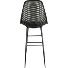 Newbella Safir Bar 75 - Bar Sandalyesi 75 cm – Metal Ayaklı Bar Mutfak Ada Kafe Restoran Yüksek Iç Mekân Bistro Otel Sandalyesi
